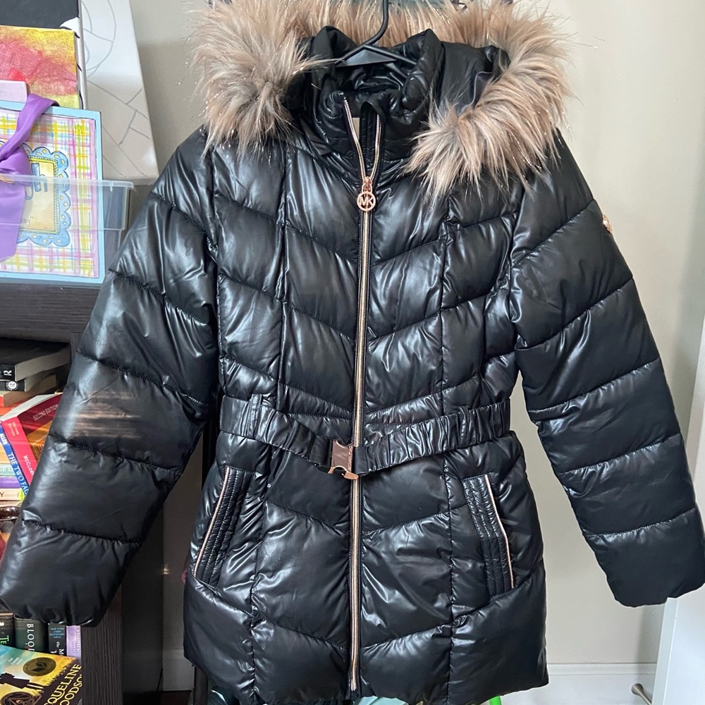 Michael Kors Girls Black Jacket Size 14